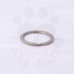 Argollas Plateadas para Placas